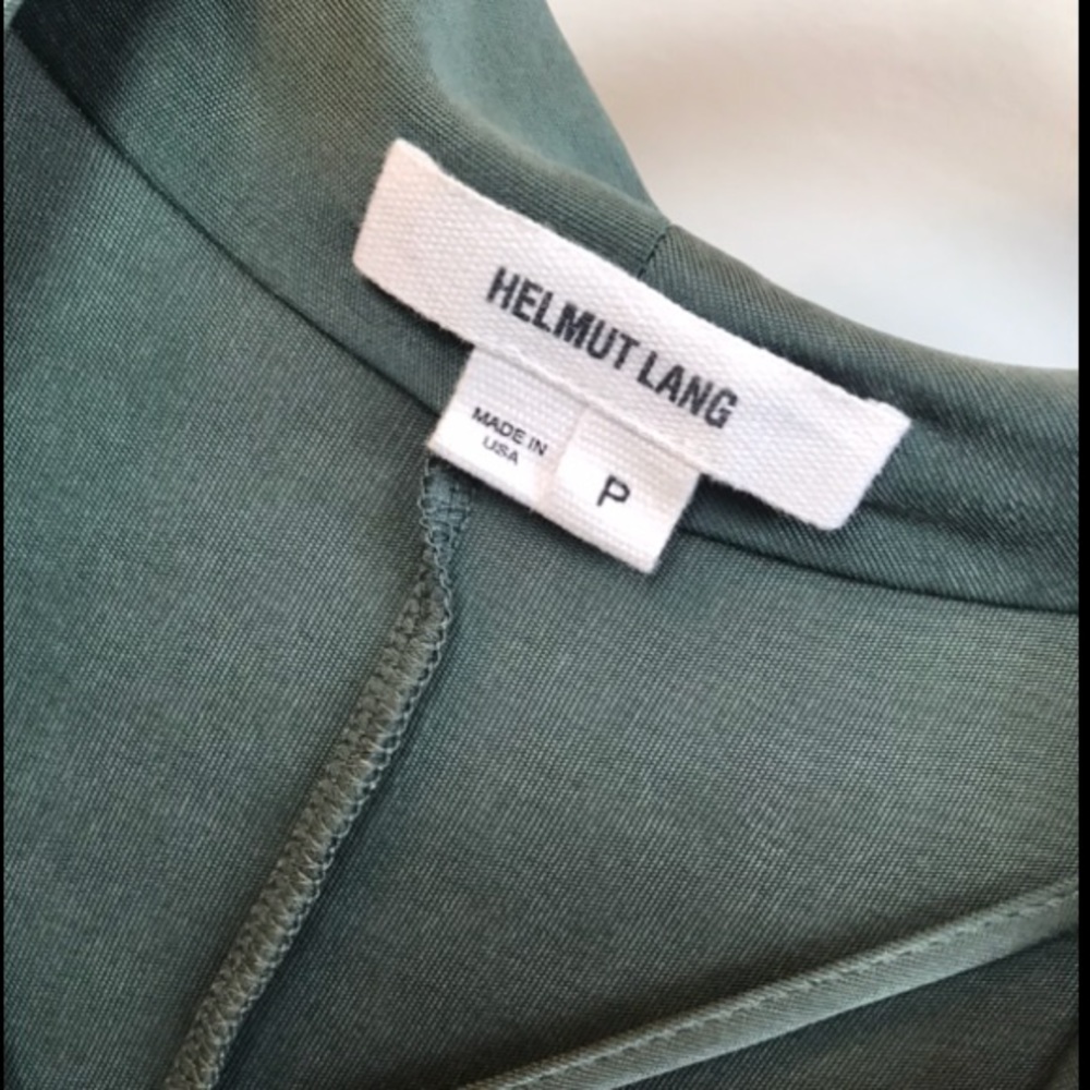 Elegant Helmut Lang green dress